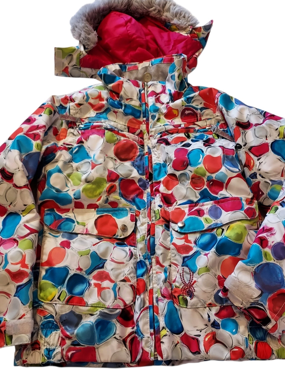 size 10 Spyder Ski Snowboard Jacket Youth Spyder Removable hood insulated warm